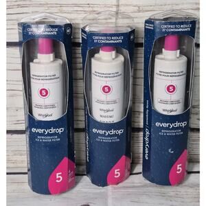 Lot Of Three (3) Everydrop #5 Refrigerator Water Filter Whirlpool, Maytag & More